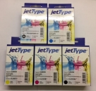 5 InkTec Jettype Tintenpatronen ersetzen PGI-550 PGBK CLI-551 C/M/Y/BK